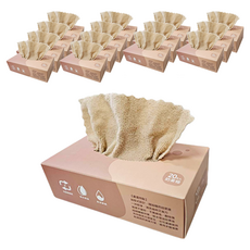 超細纖維抽取式抹布 22x22cm 奶茶棕色, 20條, 15盒