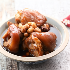 小沈爺 花生豬腳 400g - 台灣古早味，加熱即食，膠原蛋白豐富, 1包