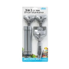 ISTA 伊士達 三合一智能清潔組 可替換清潔刷頭 適用於不同尺寸魚缸, 15、30、47cm, 1組