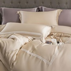 Aaron艾倫生活家 素色刺繡系列 頂級60支100%萊賽爾天絲歐式壓框枕套 台灣製