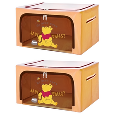 Disney 迪士尼 收納箱 22L, 維尼蜜蜂, 2個