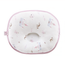 KU.KU Duckbill 酷咕鴨 童心護頭枕 100%純棉, 夢幻粉色, 28 x23 cm, 1個