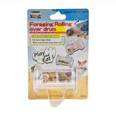 LillipHut 麗利寶 覓食淘寶線軸盒, 小動物玩具 - 鳥類、鼠類、龍貓適用，透明好觀察, 2746, 1個