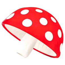 OTOTO 蘑菇漏斗 XL 食品安全 洗碗機安全, 矽膠 紅色 + 白色, 1個