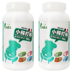 小綠人 小蘇打粉 藍風鈴香水, 500g, 2罐