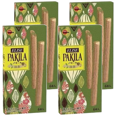 BOURBON 北日本 PAKILA抹茶夾心威化餅棒, 44.4g, 4盒