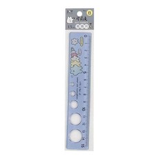 JOY STAR 九達 可莉兔 洞洞尺 JR-68B 15cm 6支, 淺藍色, 1組