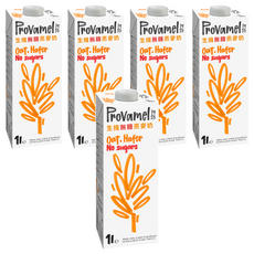 Provamel 無糖燕麥奶 生機 乳糖 低脂 不含人造添加劑, 1L, 5瓶