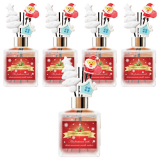 QiMart MIT冬季限定聖誕繽紛款法國精油珪藻土擴香瓶 200ml, 蜜糖果園, 5瓶