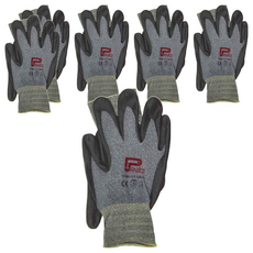 Panrico 百利世 NiTex P-200 加厚型止滑耐磨手套FIT, XL(230 x 87mm), 灰色, 6雙