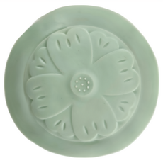 花型水槽過濾塞-綠 1入 TPR橡膠 6.2x6.2x2 (±5%), 3個