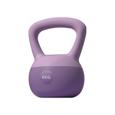 FOSO 壺鈴小啞鈴,紫色,6kg,1個,男女通用健身器材