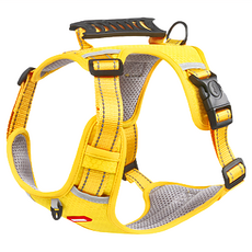 H型反光胸背帶 - 524款, S(脖圍41~55cm 胸圍31~55cm), 黃色, 1個