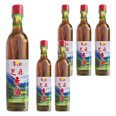 香之鄉 芝麻香油, 濃郁芝麻香味，適用於各式料理, 500ml, 6瓶