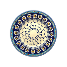 CERAMIKA WIZA 波蘭陶 藍洋甘菊系列 義大利麵盤 23 x 23 x 4cm, 混合顏色, 1個
