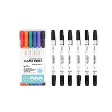 Liflin 1.0mm 高級簽字筆組, 紅色 + 橘色 + 綠色 + 藍色 + 紫色 + 黑色, 1組