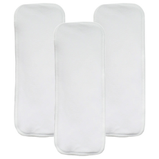 THiRSTiES 有機棉加強墊 3片, 100%有機棉, 白色