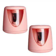 自動按壓式削鉛筆機 3秒速削 省時省事, 粉色, 1組