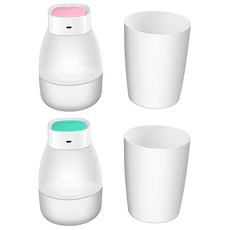 AcoMo PS II USB 紫外線 6 分鐘殺菌可攜式消毒器 Set Micro USB供電 強力紫外線+臭氧消毒, PS2-P + PS2-T, 粉色 + 藍綠色