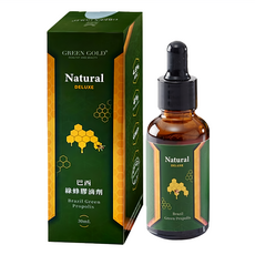GREEN GOLD 台灣綠金 頂級巴西綠蜂膠滴劑, 30ml, 1瓶