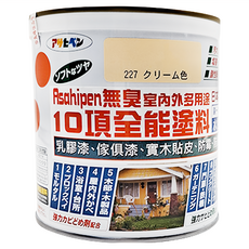 ASAHIPEN 無臭室內外多用途10項全能塗料, 奶油黃, 700ml, 1罐