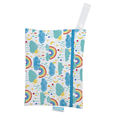 THiRSTiES 防水收納袋 雲朵圖案, 小 29 x 22cm, Rainbow
