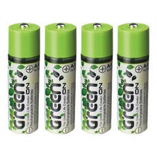 GREENON USB環保充電AA電池 3號, 4個, 1入