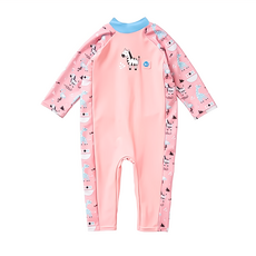 Splash About UV All in One 嬰兒抗 UV 連身泳衣 UPF 50+ 德國面料, 身長33cm 胸圍59cm 衣長51cm, 粉紅色