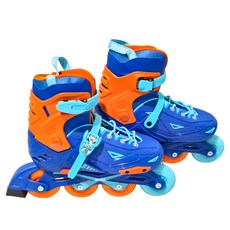 SUCCESS 成功 兒童初階直排輪 藍色 初學安全穩定, 1雙