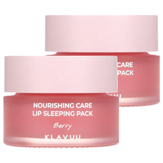 KLAVUU 克拉優 珍珠營養護理 晚安唇膜 莓果, 1罐, 2罐