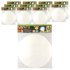 minono 米諾諾 氣炸鍋專用紙圓形 無洞 161497 12包, 25cm, 30入