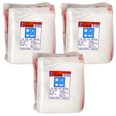 樂麥 夾鏈袋 - 水果 糖果 餅乾 麵包收納, 7號, 100個, 3包