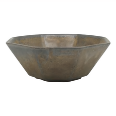 CHIPS mug. 美濃燒 Ancient Pottery 古董風八角點心碗 日本製, 古銅色, 1個