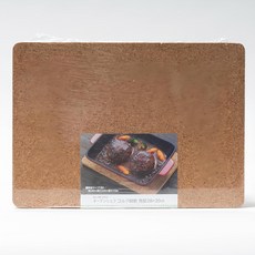 PEARL LIFE 珍珠金屬 Cook Oven Chef 方形軟木鍋墊 28 x 20 x 1cm, 方形木質 棕色, 1片
