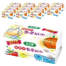 百吉牌 抽取式廚房紙巾, 6包, 16袋