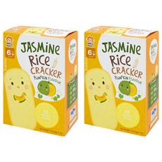 APPLE MONKEY 愛啵寶寶 茉莉香米餅 適合6個月以上寶寶, 南瓜, 30g, 2盒