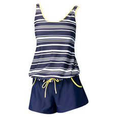 Summer love 夏之戀 大女連身褲二件式泳衣, 連身褲+三角褲+泳帽，活動式罩杯, S2470995405