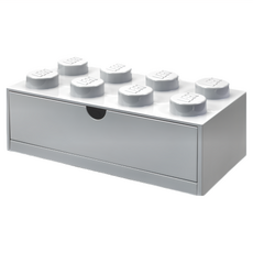 Room Copenhagen 桌上型8凸抽屜收納箱 887988013020 31.6 x 15.8 x 11.3cm, 灰色, 1層