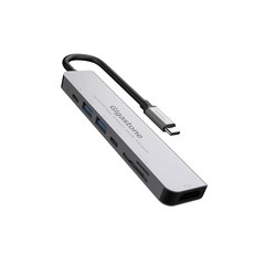GIGASTONE 七合一集線器 100W充電 4K HDMI USB 3.0高速傳輸 鋁合金外殼, HUB-P7, 1個