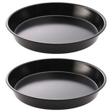 TRIARROW 三箭牌 不沾披薩/圓形烤盤 (9")，鋼材+矽利康不沾塗層，耐熱220°C, 直徑268mm 高3.8cm, 2個