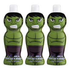 AIR-VAL 2合1 沐浴洗髮精, 400ml, 3瓶