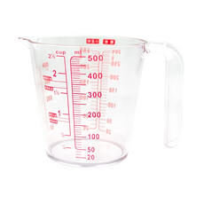透明量杯 Set 2, 500ml, 15cm長, 6.6cm寬, 10.8cm高, 透明, 1組