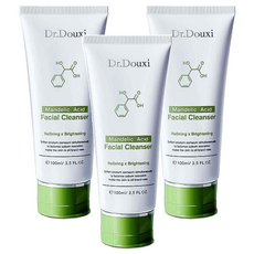 Dr.Douxi 朵璽 杏仁胺基酸調理洗面乳 溫和潔淨毛孔 改善粉刺痘痘 洗後清爽不緊繃, 100ml, 3條