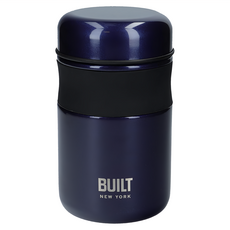 BUILT 490ml 食品保溫瓶, 午夜藍, 9x15.5cm, 1個