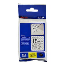 brother 兄弟牌 保密帶標籤帶, 8m, 透明色 + 白色
