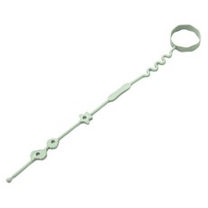 OhBabyLying 矽膠奶瓶玩具鏈, 綠色, 安全矽膠材質，一體成型易清洗，多功能防掉落, 無奶嘴, 1條