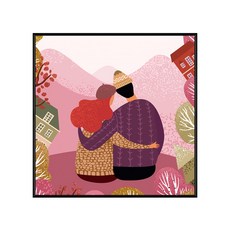 BOLUO GALLERY 菠蘿選畫所 擁抱幸福 APLS4428B, 擁抱幸福 粉色