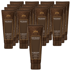 plu Body Balance系列 去角質霜 180g 3條, 軟胡桃身體磨砂膏，含魚子醬和膠原蛋白提取物, 15條