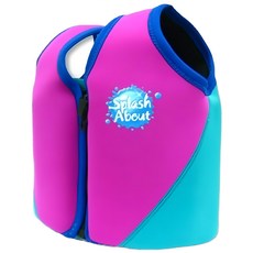 Splash About 兒童浮力夾克, 10~14歲, 桃紅色 + 土耳其藍, 1件