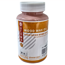 山仁木蠟油 環保無毒 室內外用 防水防潮 粉紅色 250ml, 1罐
